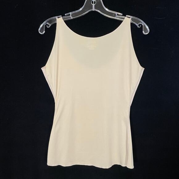 Spanx Shapewear Nude Tank Top Tummy Control Scoop Neck L - Picture 3 of 3